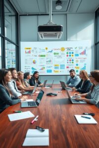 A Modern Business Meeting in the Office – free AI stock image
