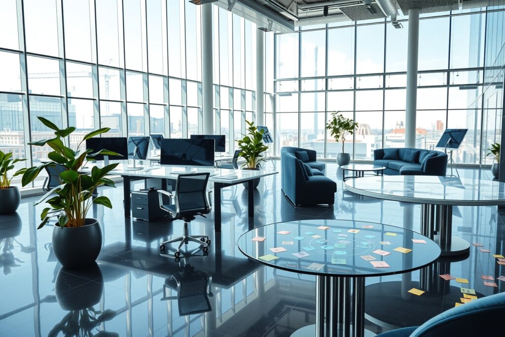 A Modern Office Space with Tech Gadgets – free AI stock image