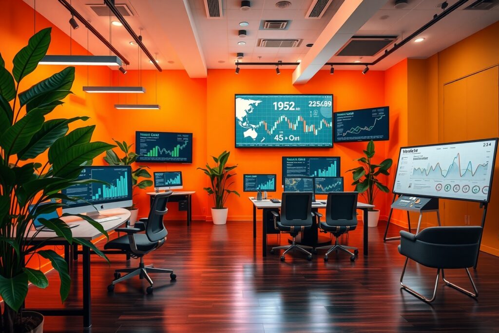 A Modern Office with Tech Innovations – free AI stock image