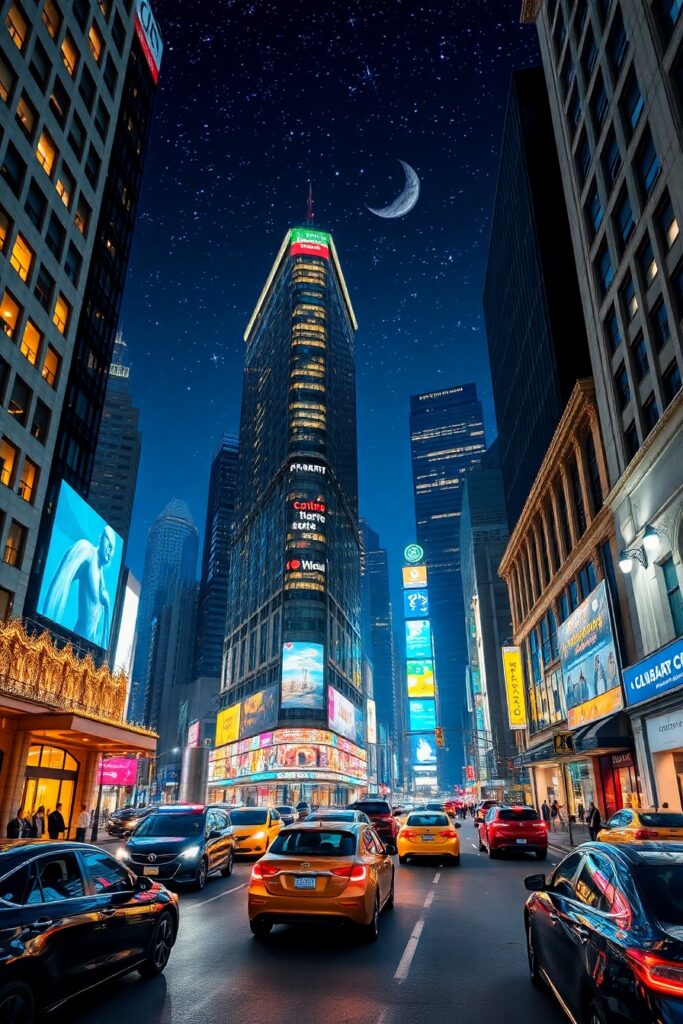 A Night in the Urban Jungle – free AI stock image