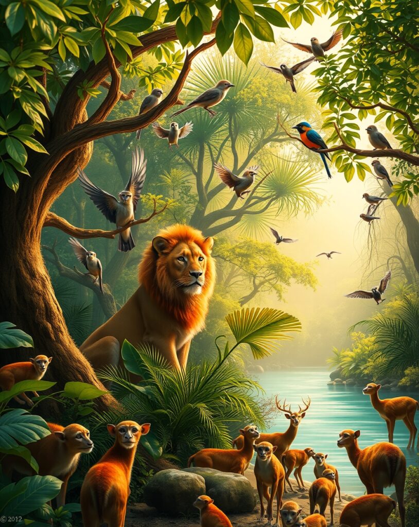 A Serenade in the Animal Kingdom – free AI stock image