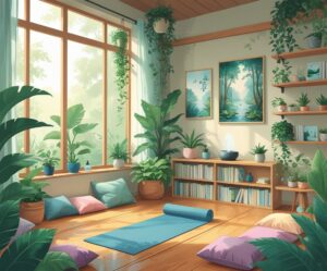 A Serene Family Wellness Space – free AI stock image