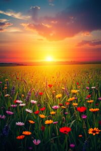 A Spectrum of Vibrant Natural Colors – free AI stock image