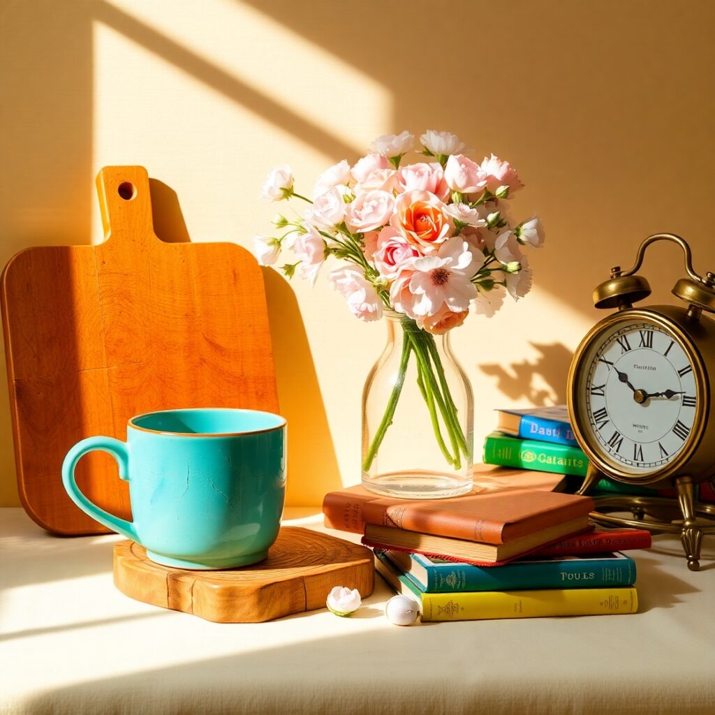 A Still Life of Everyday Objects – free AI stock image