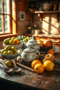 A Still Life of Vintage Kitchen Objects – free AI stock image