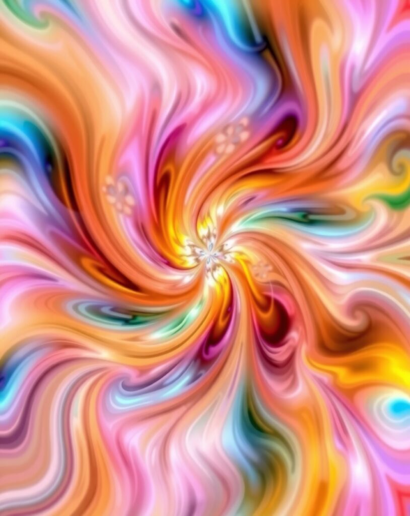 A Symphony of Colorful Abstract Patterns – free AI stock image