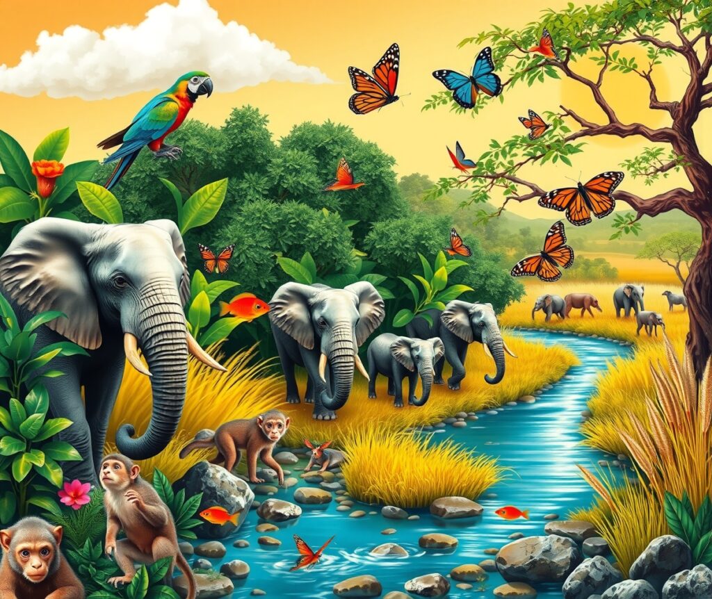 A Symphony of Colors in the Animal Kingdom – free AI stock image
