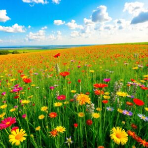 A Symphony of Vibrant Colors in Nature – free AI stock image