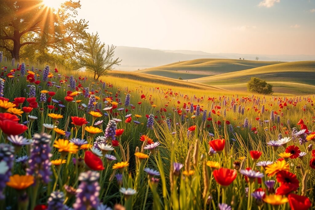 A Symphony of Vibrant Colors in Nature – free AI stock image