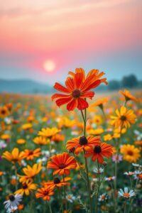 A Symphony of Vibrant Colors in Nature – free AI stock image
