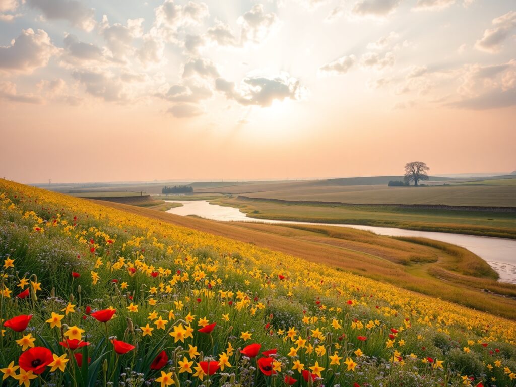 A Symphony of Vibrant Colors in Nature – free AI stock image