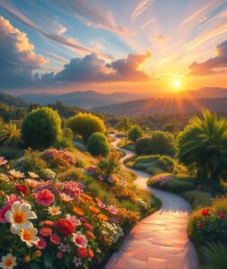 A Symphony of Vivid Colors in Nature – free AI stock image