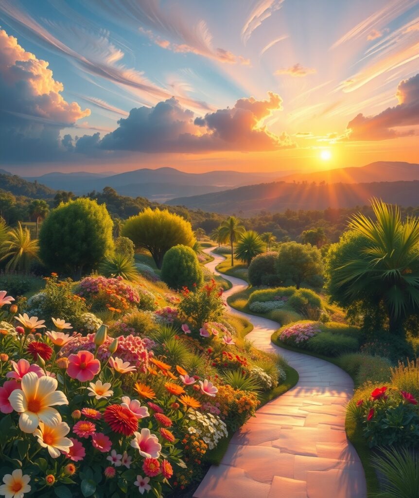 A Symphony of Vivid Colors in Nature – free AI stock image
