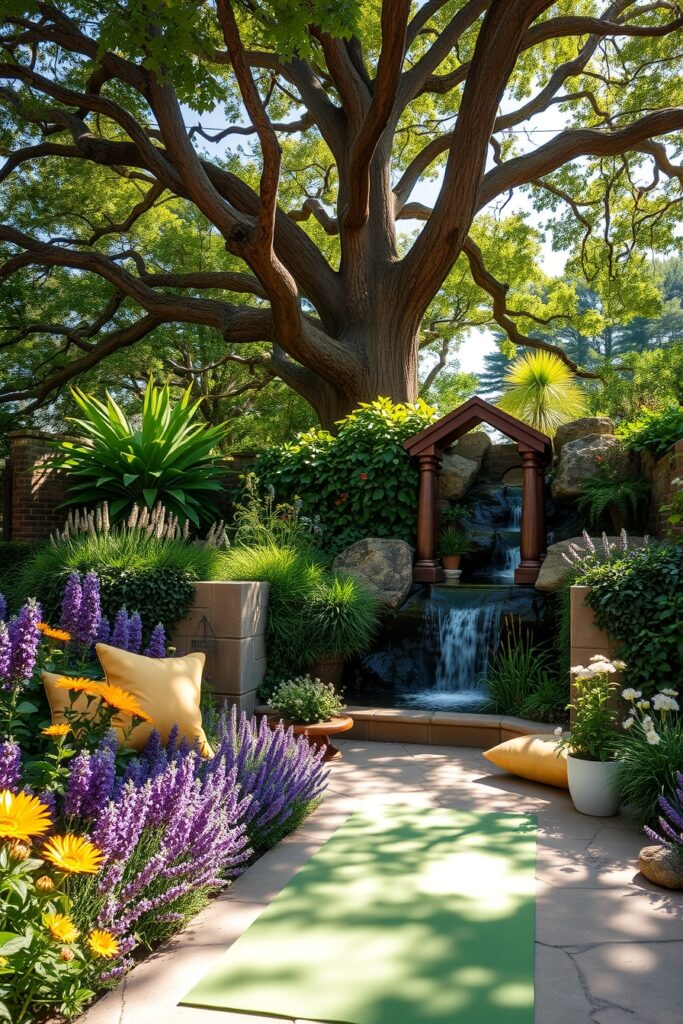 A Tranquil Garden for Holistic Health – free AI stock image