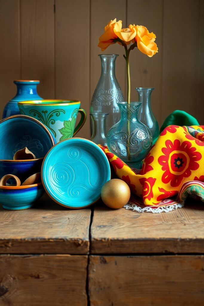 A Variety of Colorful Objects Arranged Artistically – free AI stock image