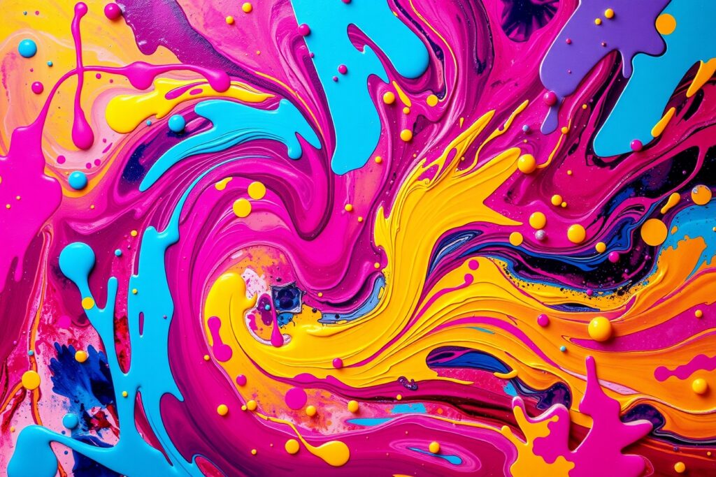 A Vibrant Burst of Colourful Patterns – free AI stock image
