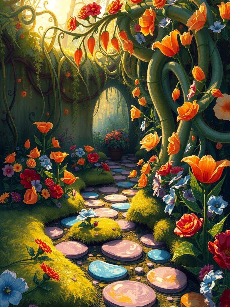 A Vibrant Dance of Colours in Nature – free AI stock image