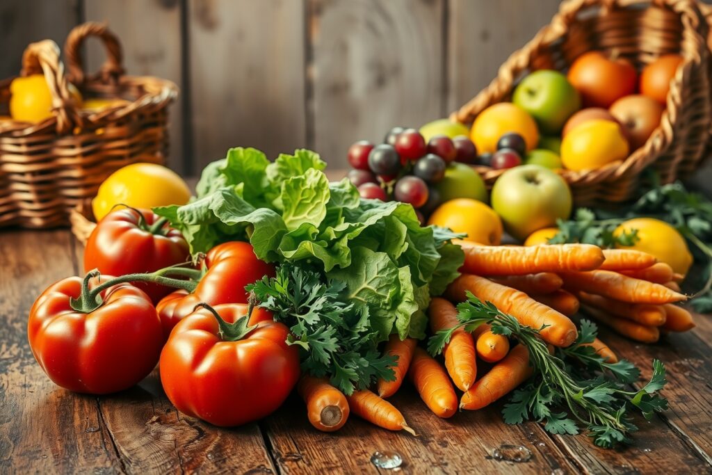 A Vibrant Feast of Fresh Ingredients – free AI stock image