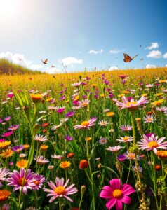 A Vibrant Field of Wildflowers in Bloom – free AI stock image
