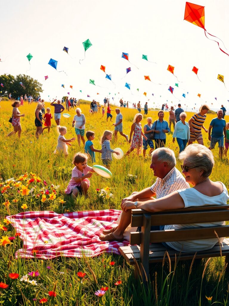 A Vibrant Gathering of People in Nature – free AI stock image