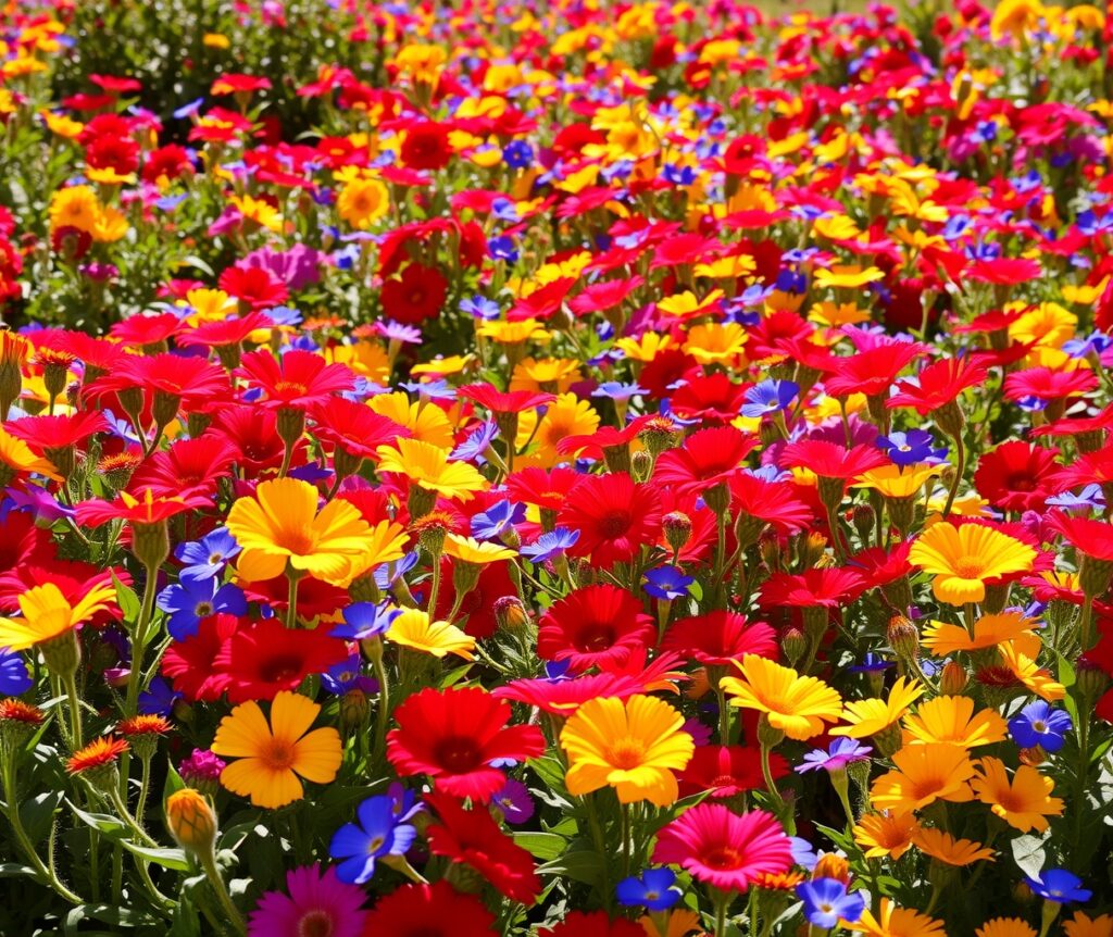 A Vibrant Spectrum of Nature’s Colors – free AI stock image