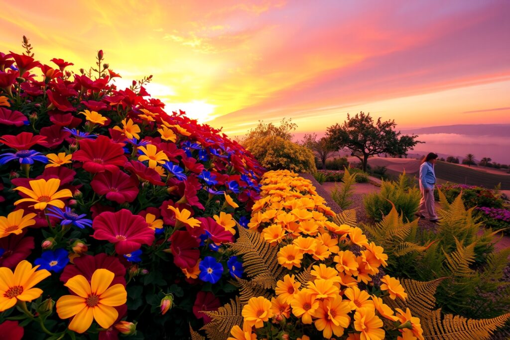 A Vibrant Spectrum of Nature’s Colors – free AI stock image