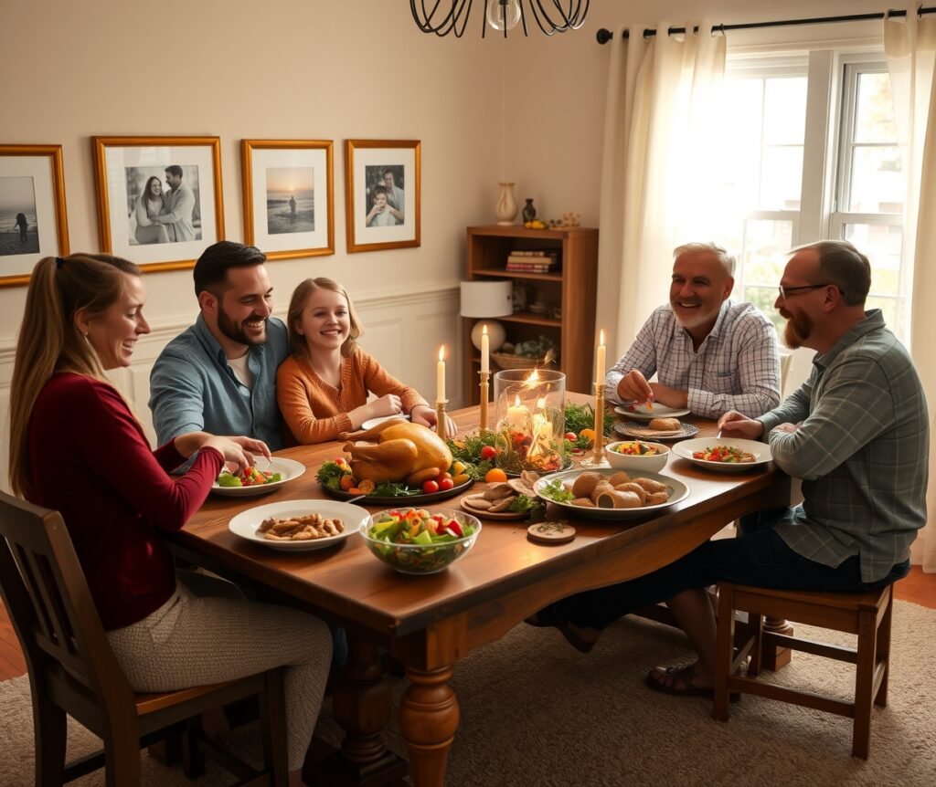 A Warm Family Gathering at Home – free AI stock image