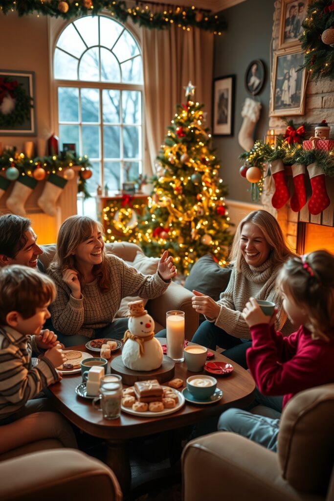 A Warm Family Gathering in a Cozy Living Room – free AI stock image