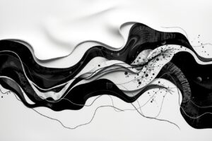 Abstract Monochrome Shapes and Patterns – free AI stock image