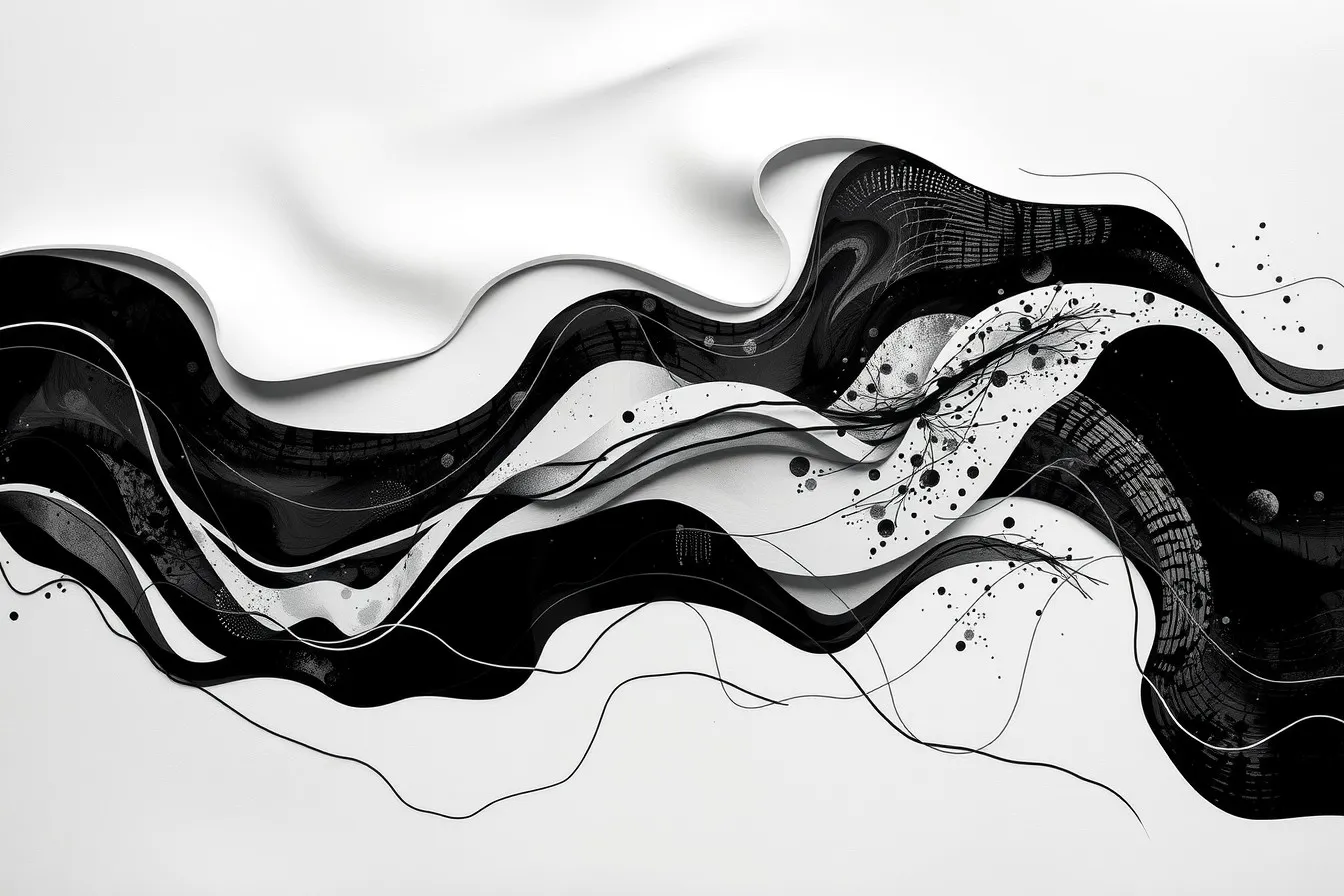 Abstract Monochrome Shapes and Patterns
