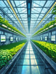Advanced Medical Farming Technology in Action – free AI stock image
