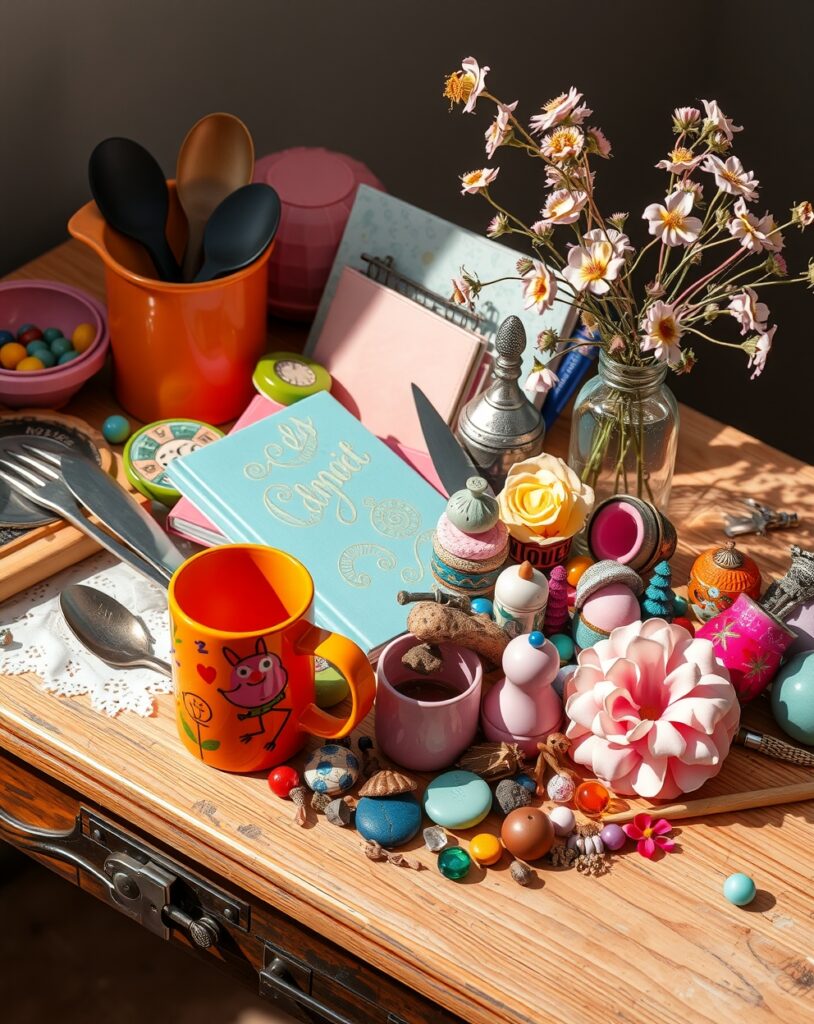 An Array of Colorful Everyday Objects – free AI stock image