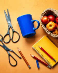 An Array of Colorful Everyday Objects – free AI stock image