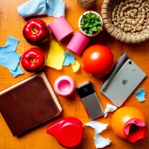 An Array of Colorful Everyday Objects – free AI stock image