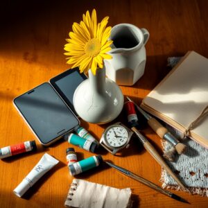 An Array of Everyday Objects and Tools – free AI stock image