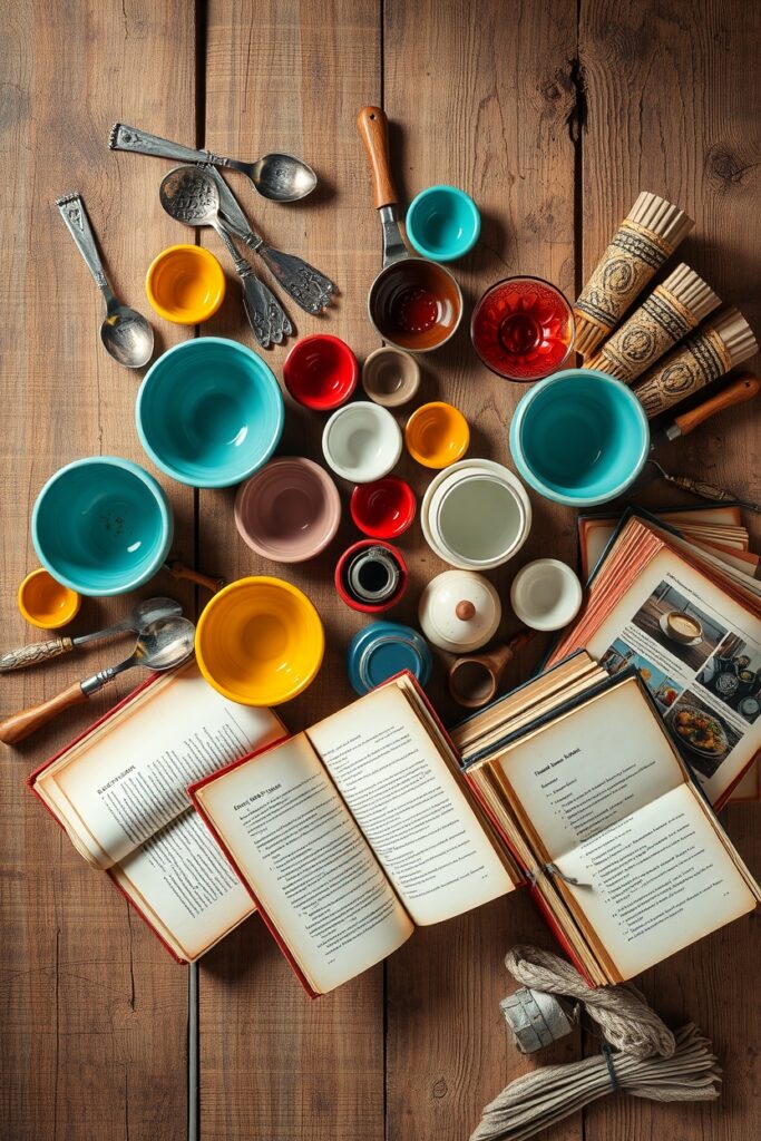 An Array of Everyday Objects on a Table – free AI stock image