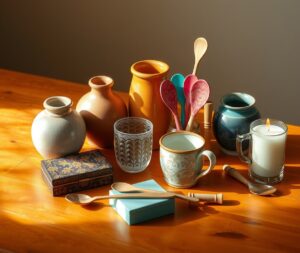An Array of Everyday Objects on Table – free AI stock image