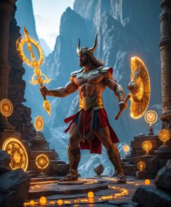 Ancient Gadgets of Mythical Heroes – free AI stock image