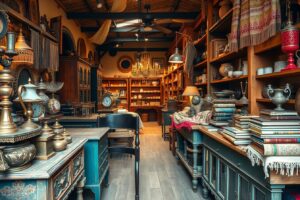 Antique Market with Vintage Finds and Decor – free AI stock image