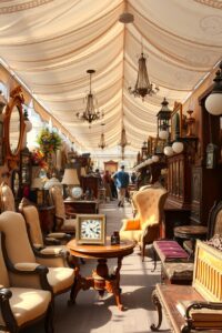 Antique Market with Vintage Items and Decor – free AI stock image