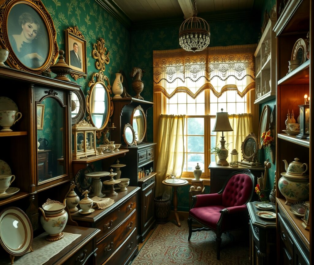 Antique Store Filled with Forgotten Treasures – free AI stock image