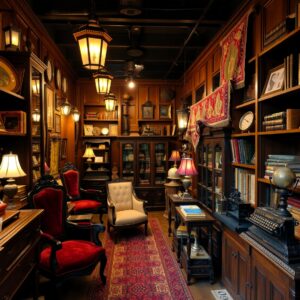 Antique Store Filled with Vintage Treasures – free AI stock image