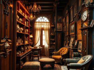 Antique Store Filled With Vintage Treasures – free AI stock image