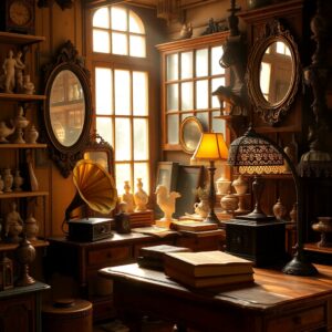 Antique Store Filled With Vintage Treasures – free AI stock image