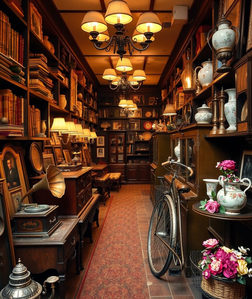 Antique Store with Vintage Treasures – free AI stock image