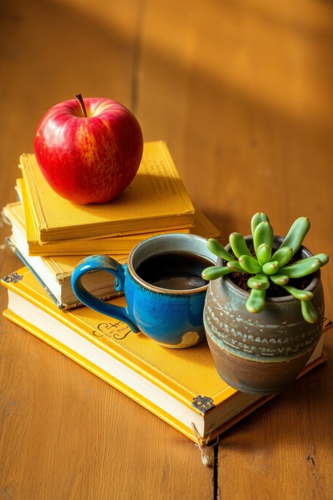 Array of Colorful Everyday Objects – free AI stock image