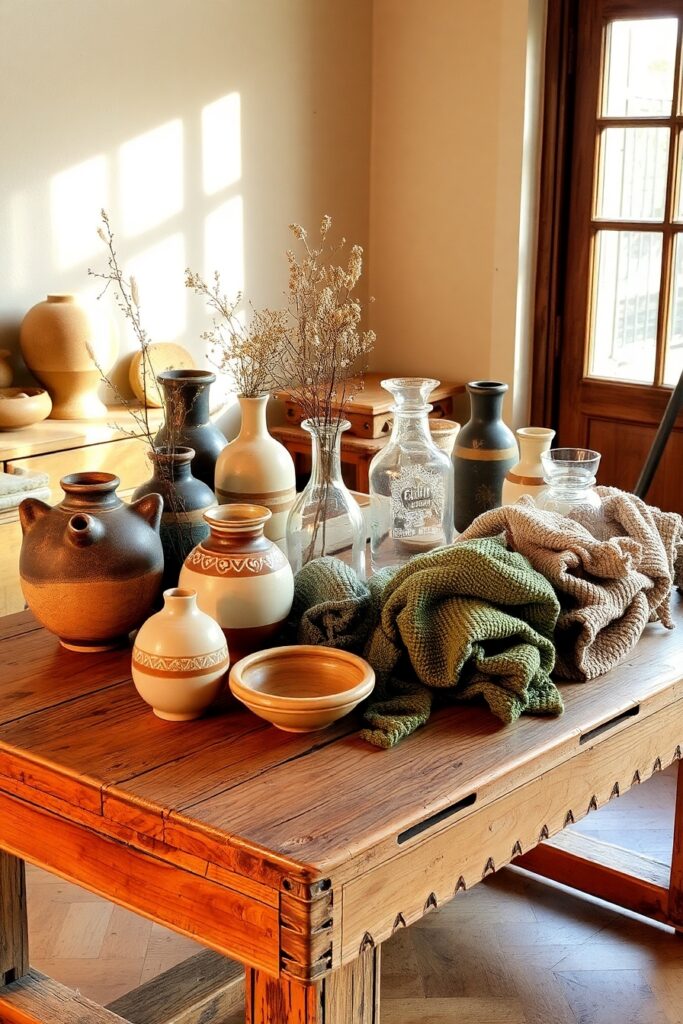 Array of Objects in a Warm Setting – free AI stock image