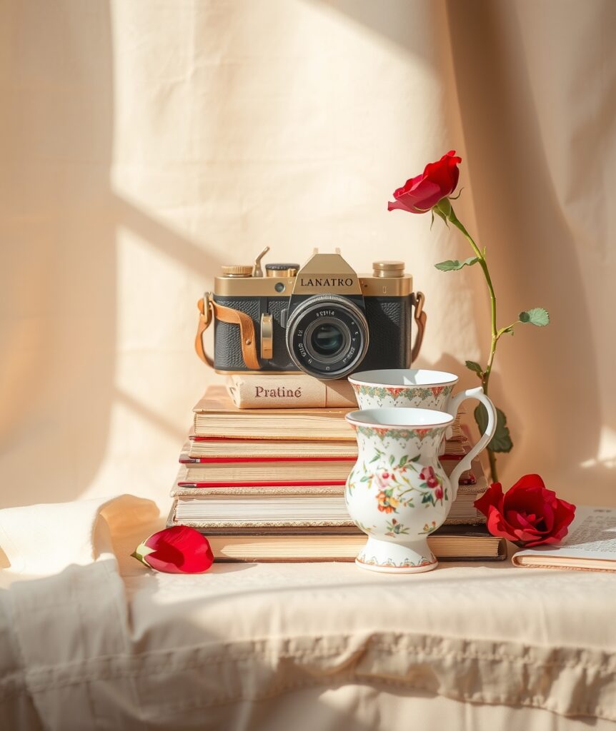 An Artistic Display of Everyday Objects – free AI stock image