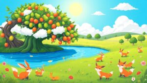 Avocado Wonderland in Flat Design – free AI stock image