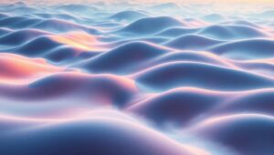 Biomorphic Dreams in Colorful Landscapes – free AI stock image